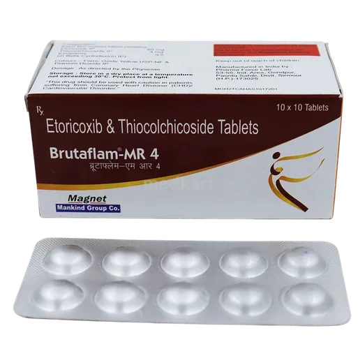 brutaflam mr 4mg tablet 10's